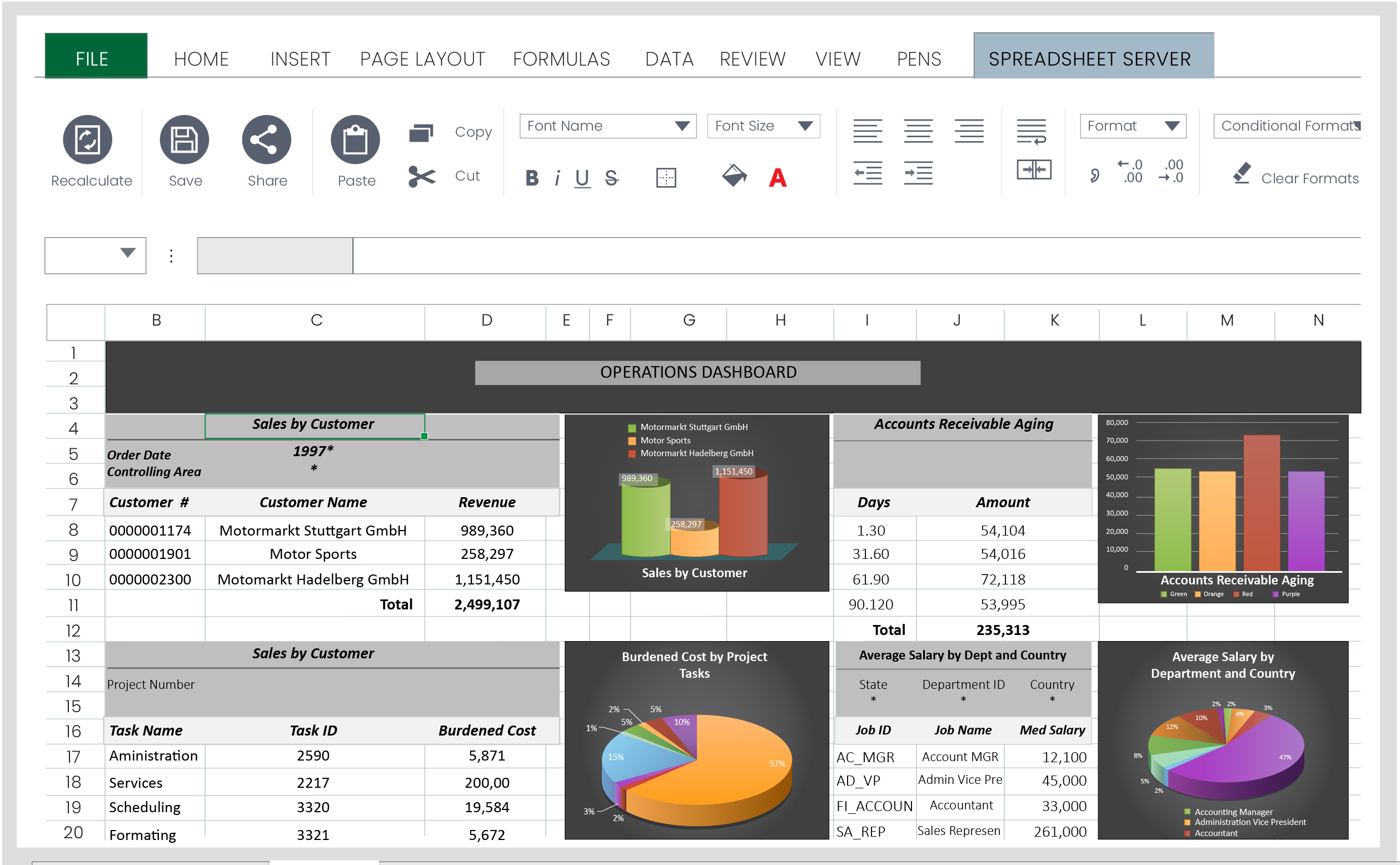 Spreadsheet Server User Guide