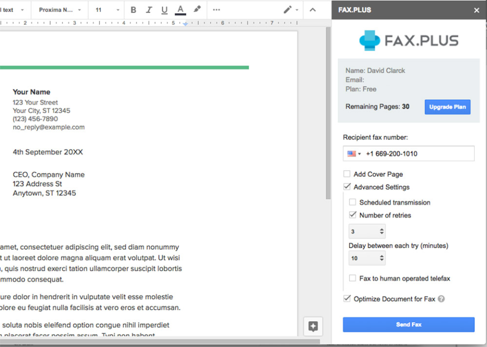 Interaction Fax Cover Page Editor