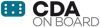CDA ON BOARD logo