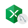 Devart Excel Add-In for MySQL logo