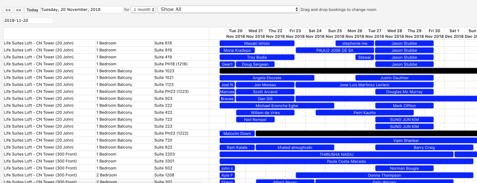 Booking Automation Software - Booking Automation booking overview