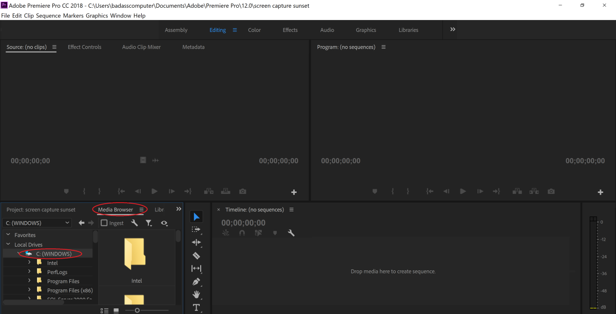 Adobe Premiere Pro Software - Adobe Premiere Pro import media files