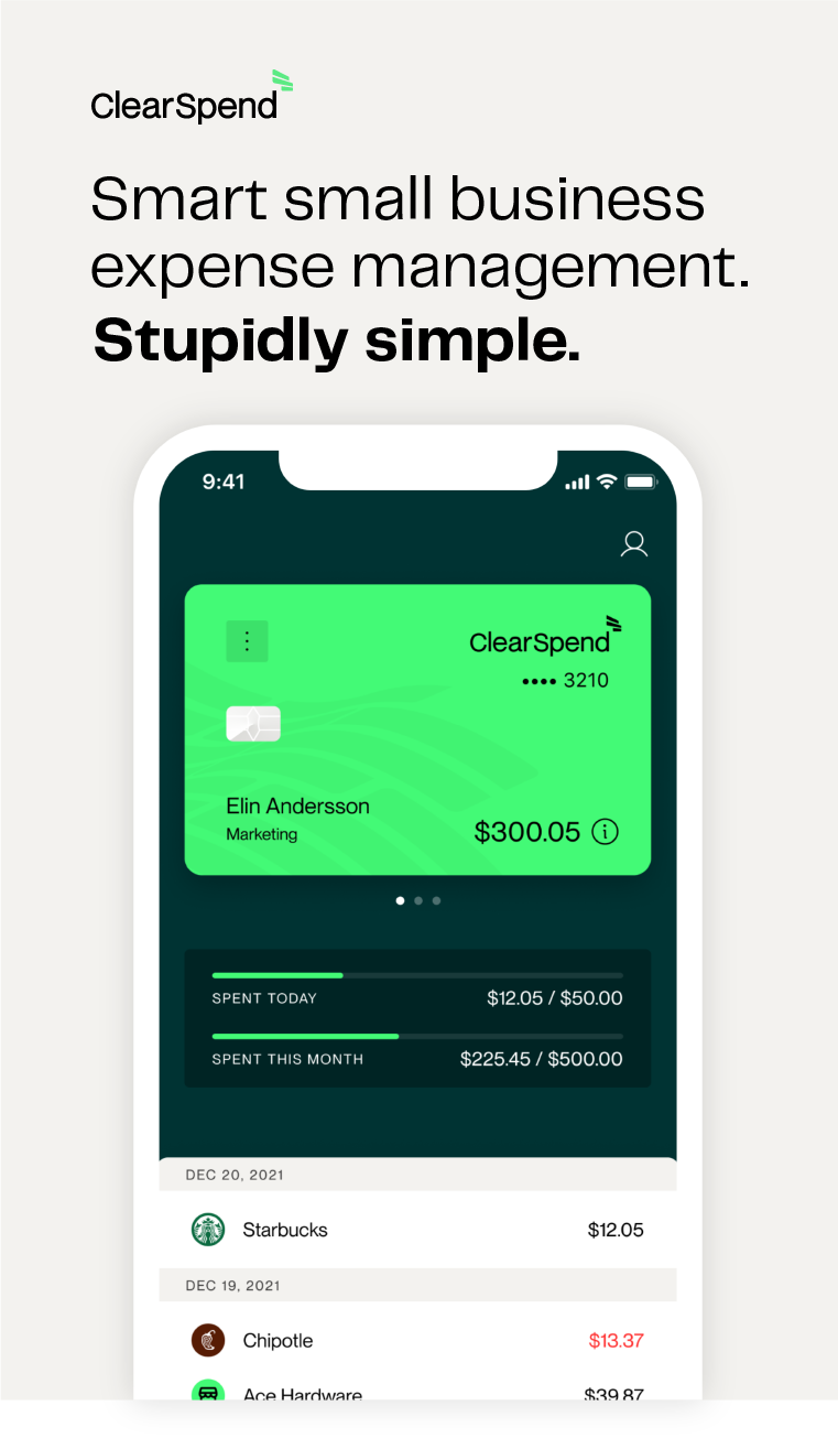 ClearSpend’s Go Cards are prepaid business debit cards give you total control over how your funds are spent, with none of those pesky little surprises at the end of the month. Oh, and no more dealing with employee reimbursements either.