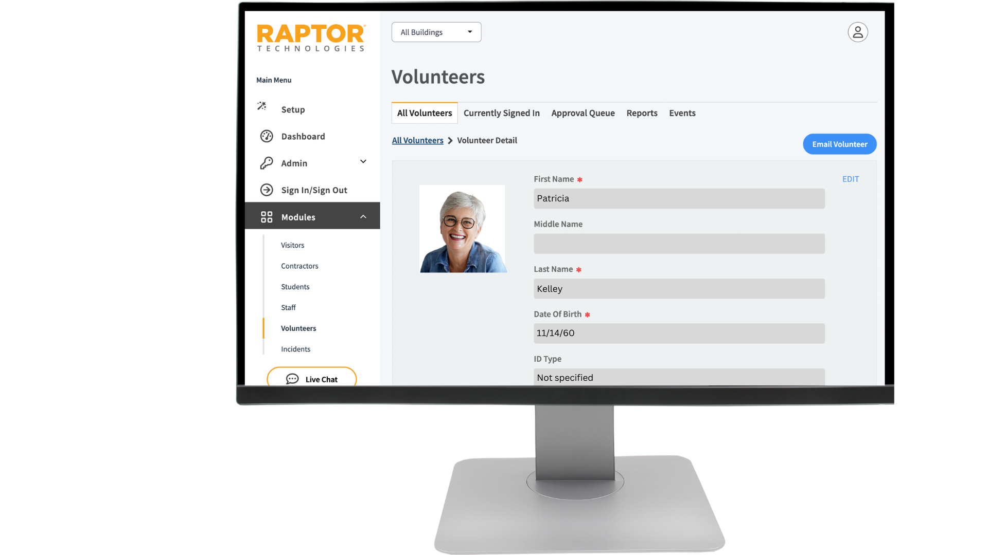 Raptor Volunteer Management