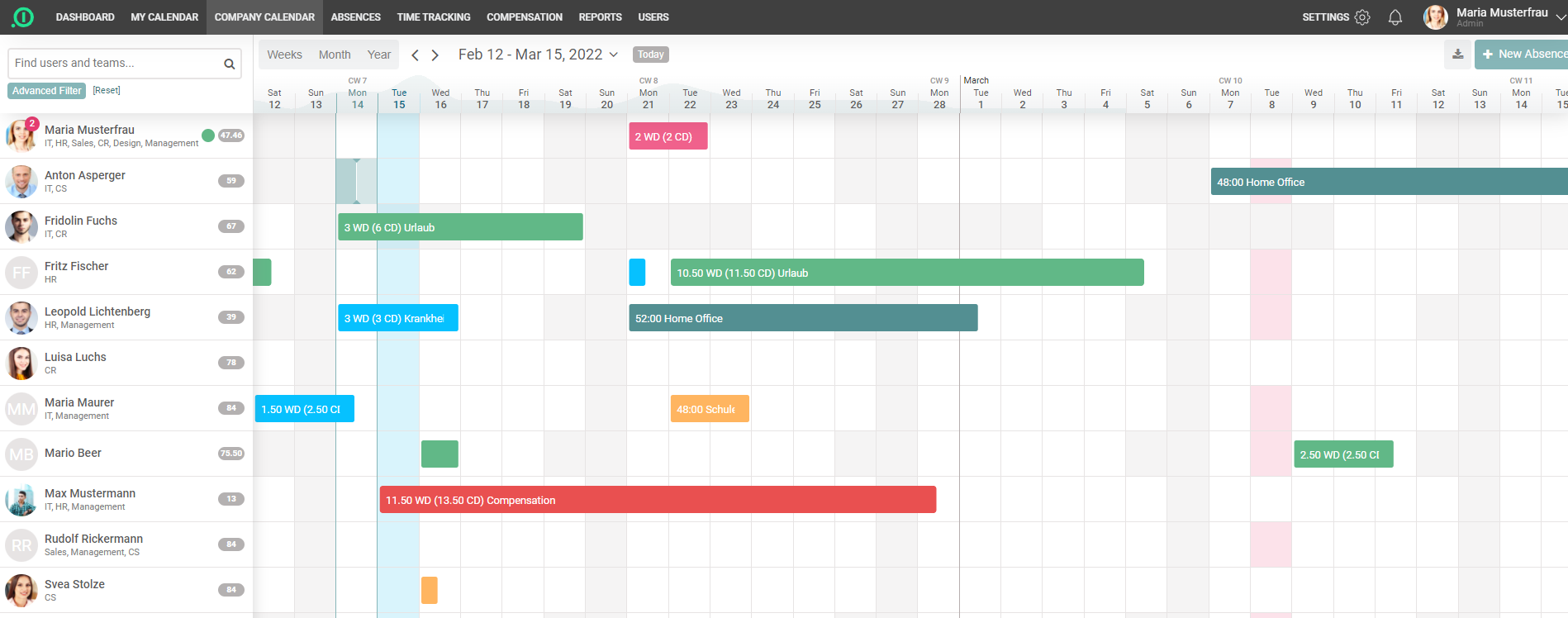 absence.io Logiciel - 2
