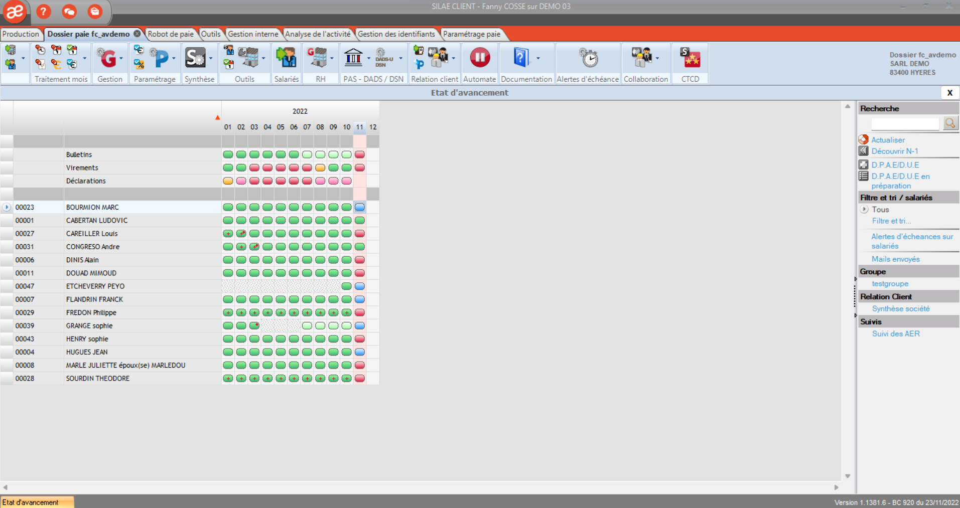 Silae Paie screenshot