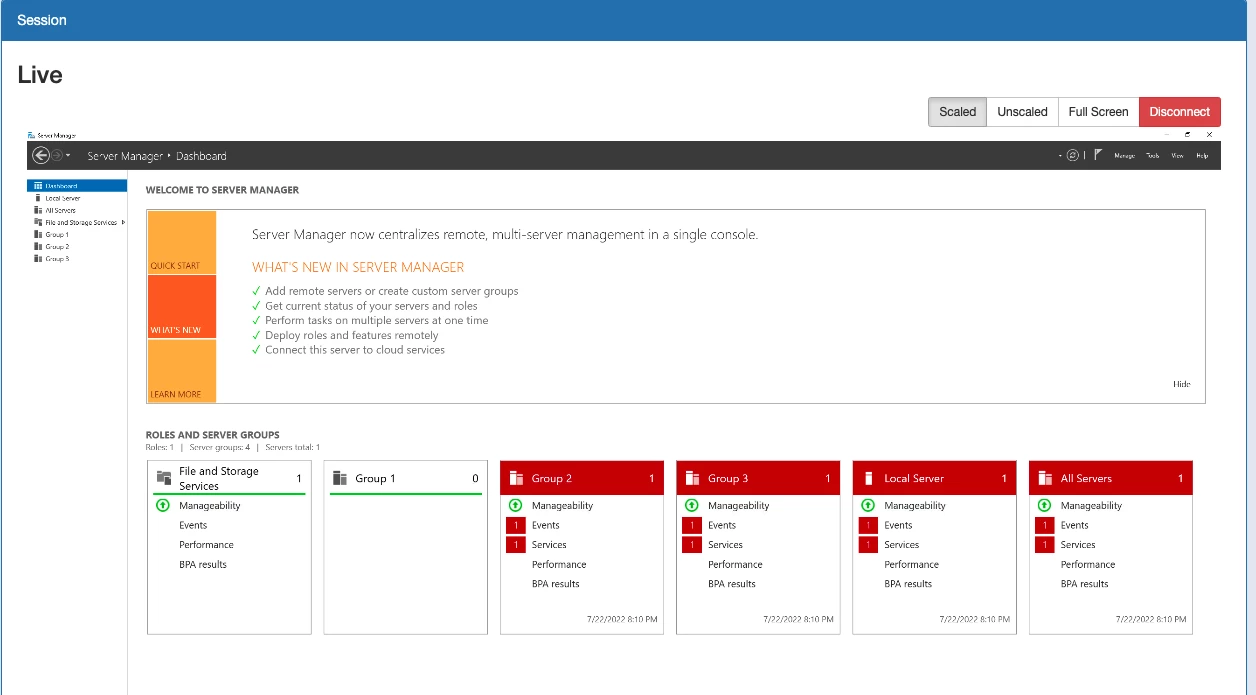 Claroty screenshot: Claroty remote access