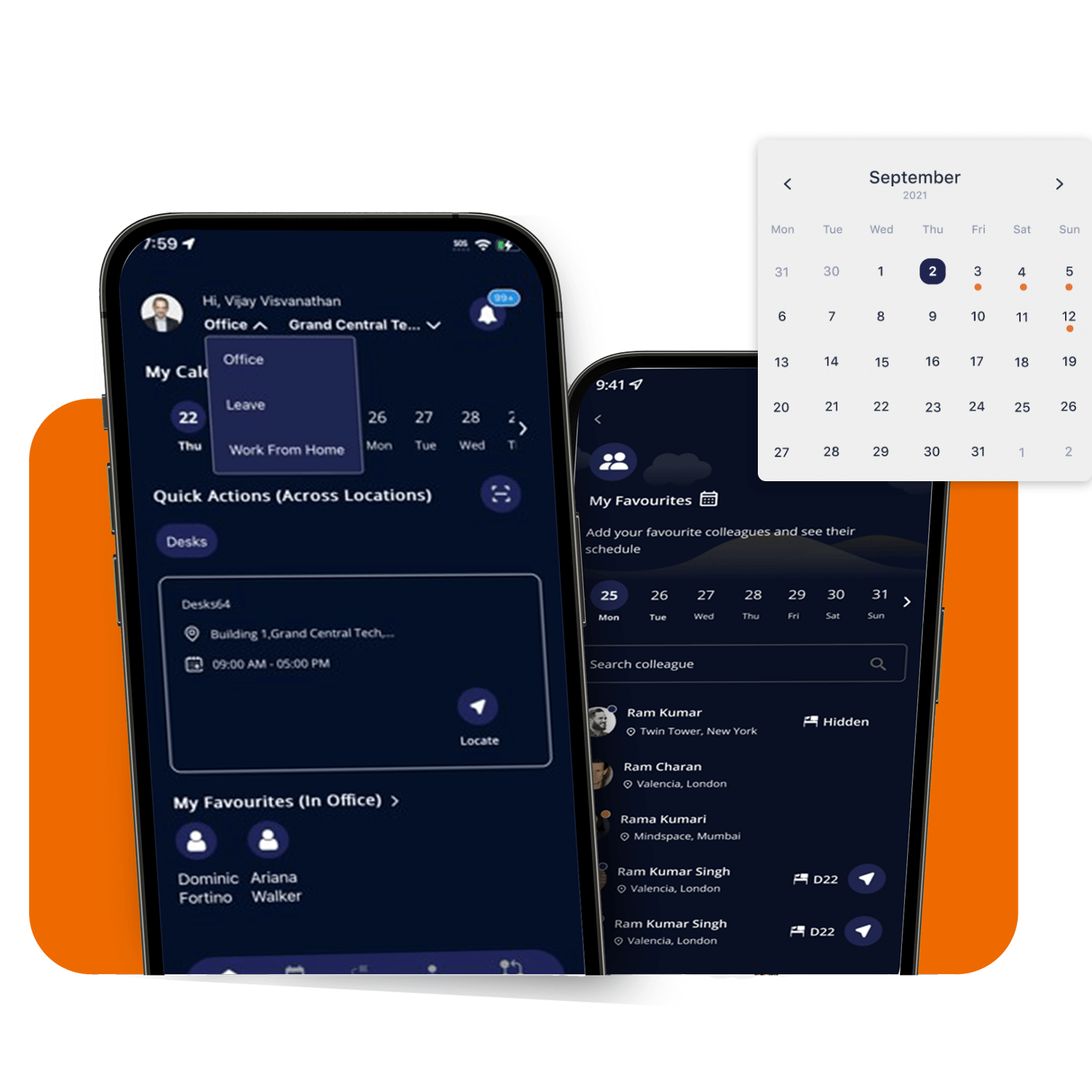 Smarten Spaces Hybrid Workplace Software screenshot: Enhanced Collaboration with Hybrid Work Status Manager 

Sync Office Days: Facilitate teamwork by syncing common office days.

Reserve Collaboration Spaces: Allow teams to book productivity-optimized spaces.