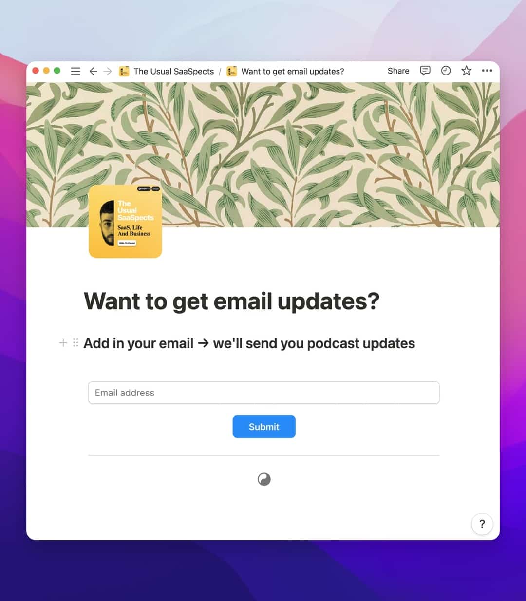 Simple Notion Forms screenshot