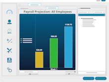 TimeClick Software - TimeClick's unique payroll projection report allows you to quickly see how much you'll pay (estimated) for any given time range.