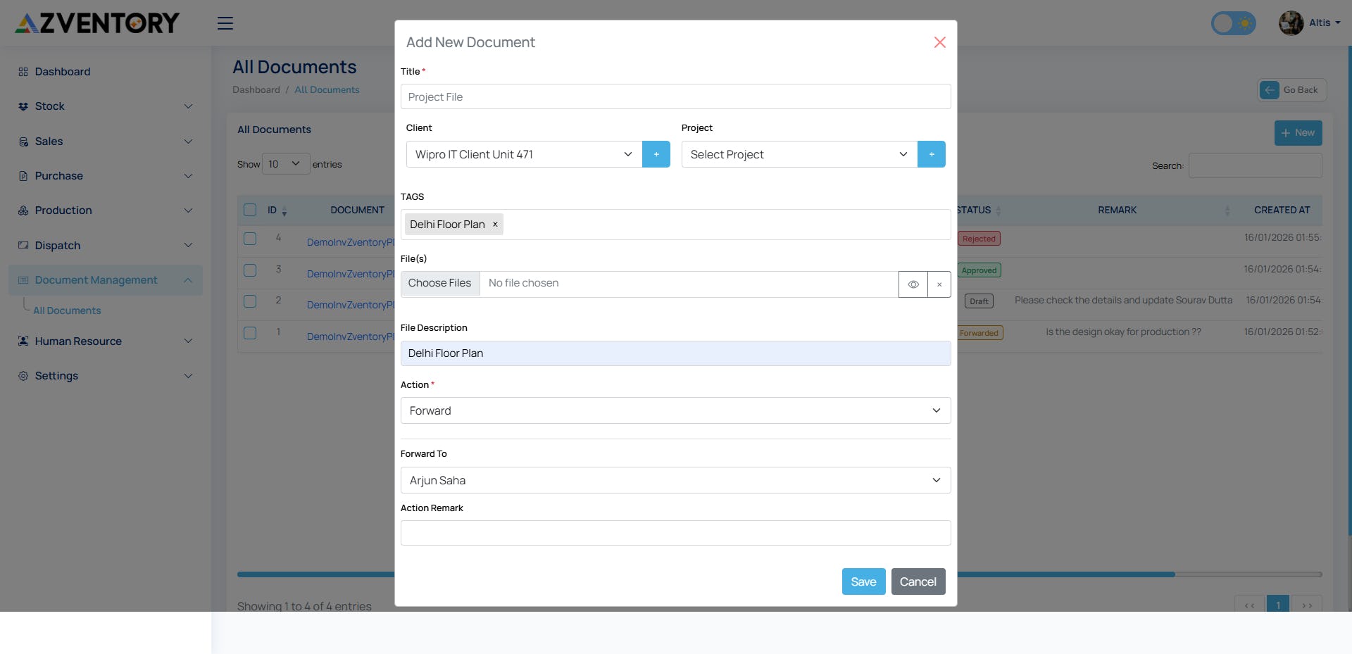 Zventory Software - Zventory document management
