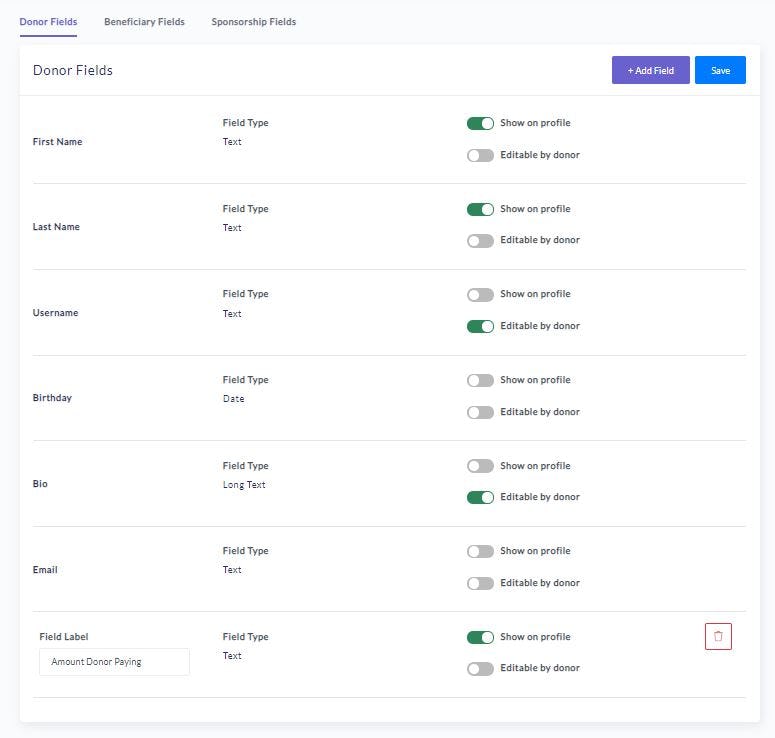 Clarity Software - Clarity customziable fields