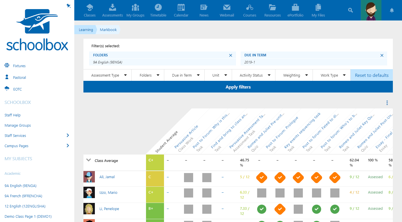 Schoolbox Software - Assess, record, and report on student learning. Automated analytics feed improvement. The data helps individualise learning, which saves teachers time.