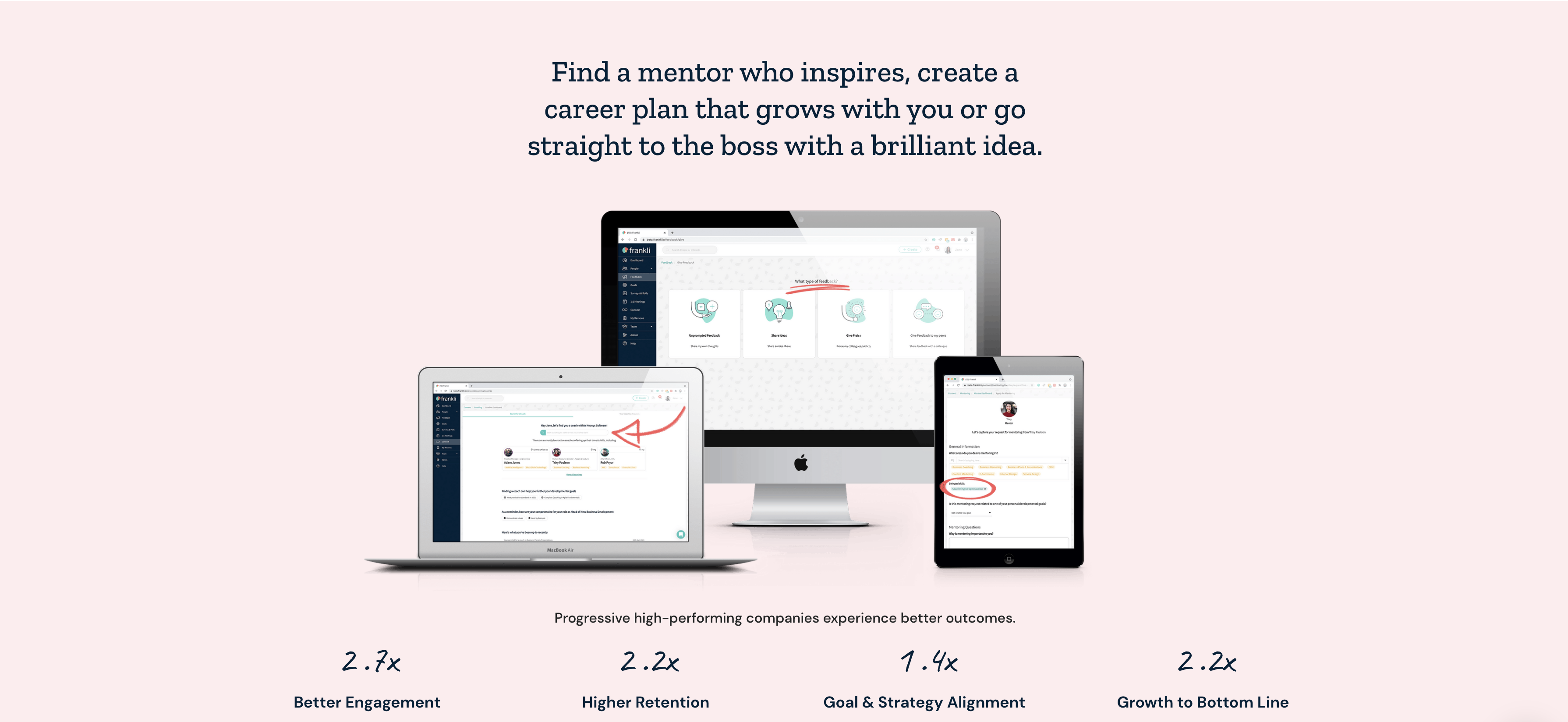 Find a mentor who inspires, create a career plan that grows with you or go straight to the boss with a brilliant idea.