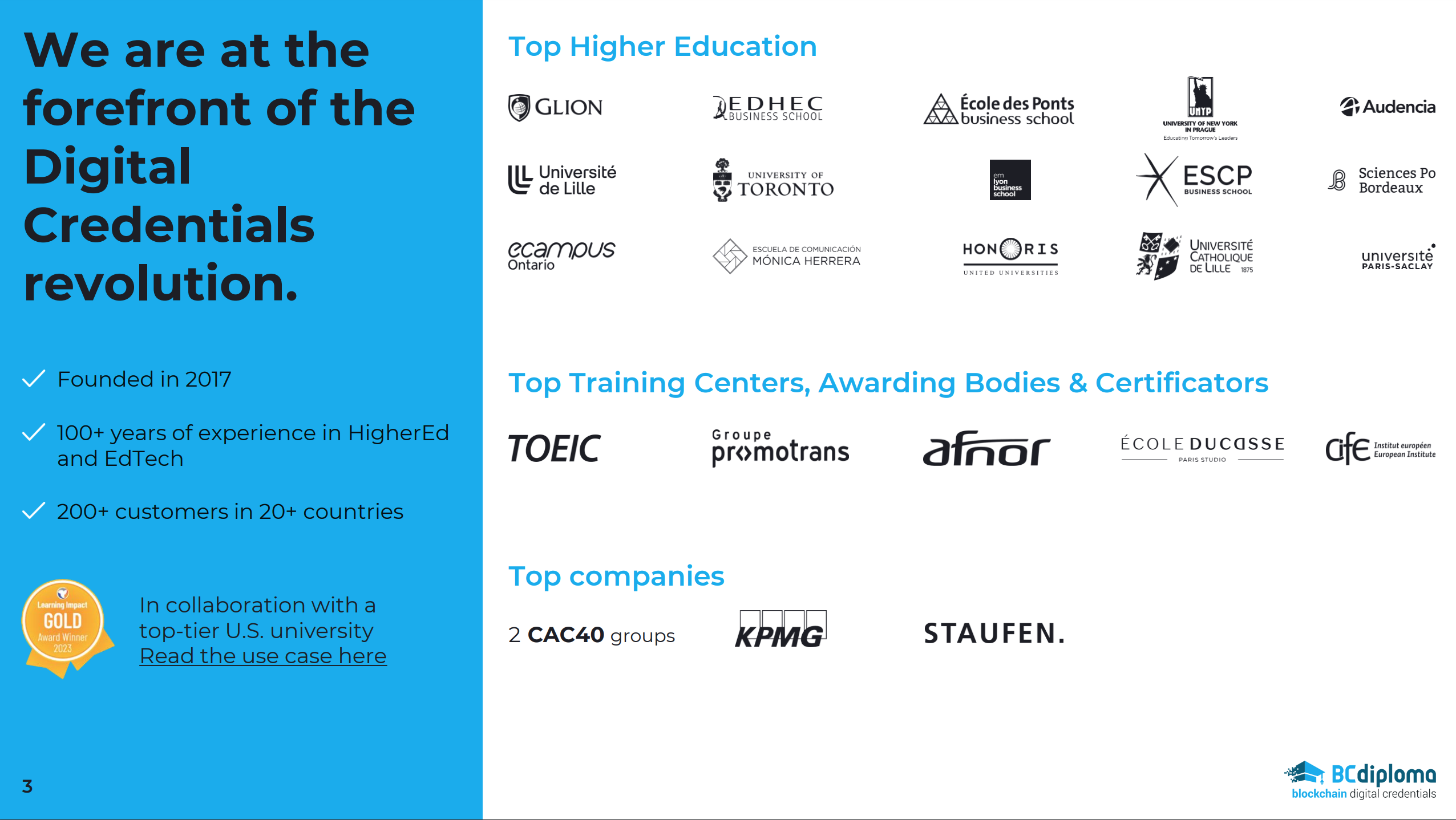 BCdiploma screenshot: Who we are