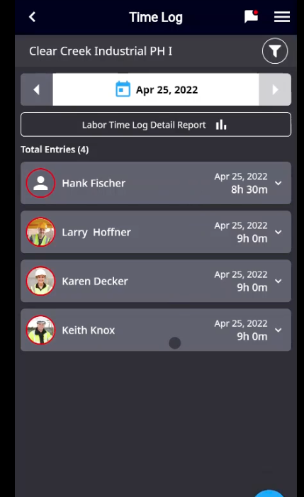 Smart Construction Field: Easily Approve Time Logs