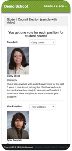 Voting 4 Schools Software - 3