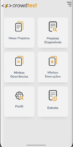 Crowdtest screenshot: Crowdtest dashboard