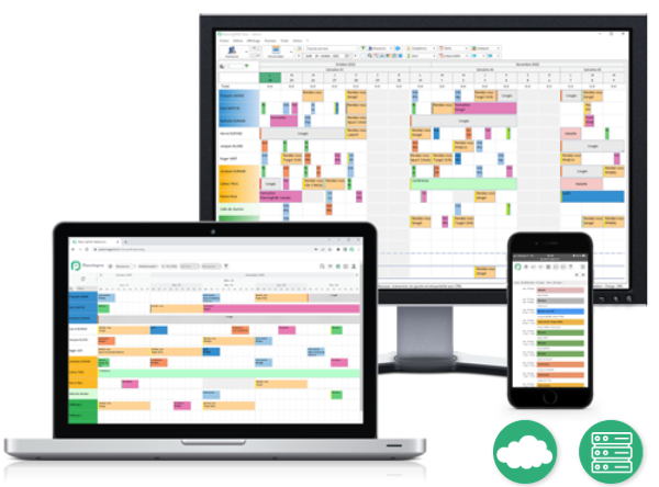 PlanningPME screenshot: Scheduling solutions