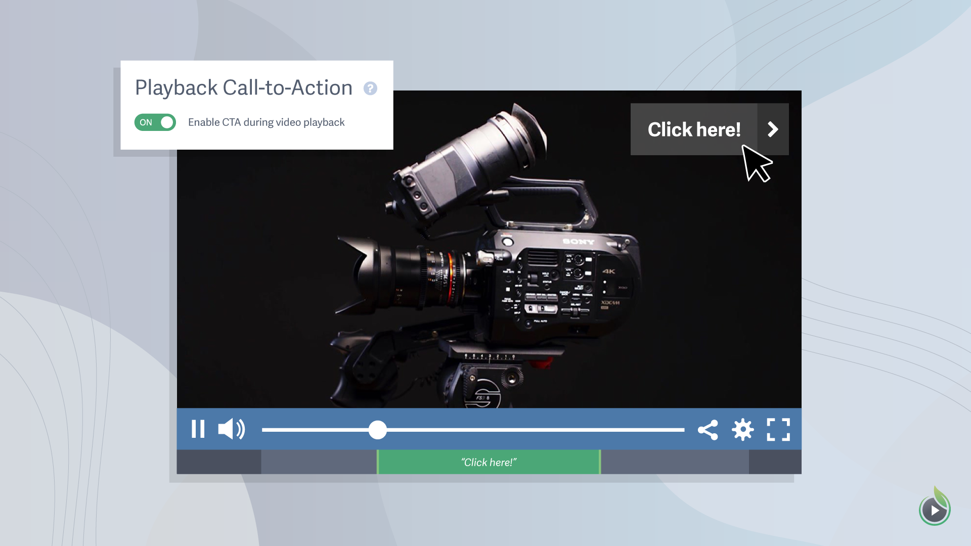 Use in-player calls-to-action to collect highly valuable viewer information and guide viewers after your videos are finished.