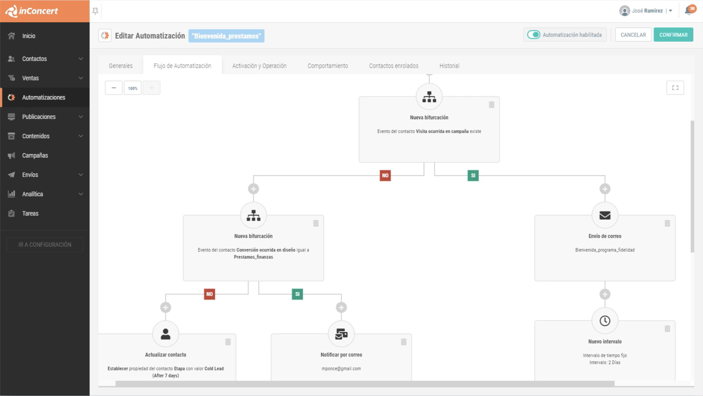 infunnel Software - Automation: Automate your marketing strategy with audience segmentation, distribution workflows, nurturing, contacting and lead scoring. Optimize your processes in a smart way, freeing up resources and time.