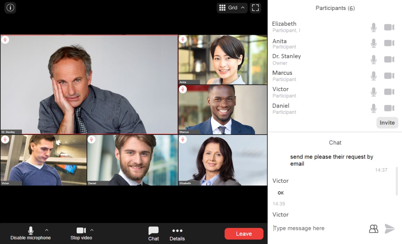 VideoMost screenshot: VideoMost group video chat