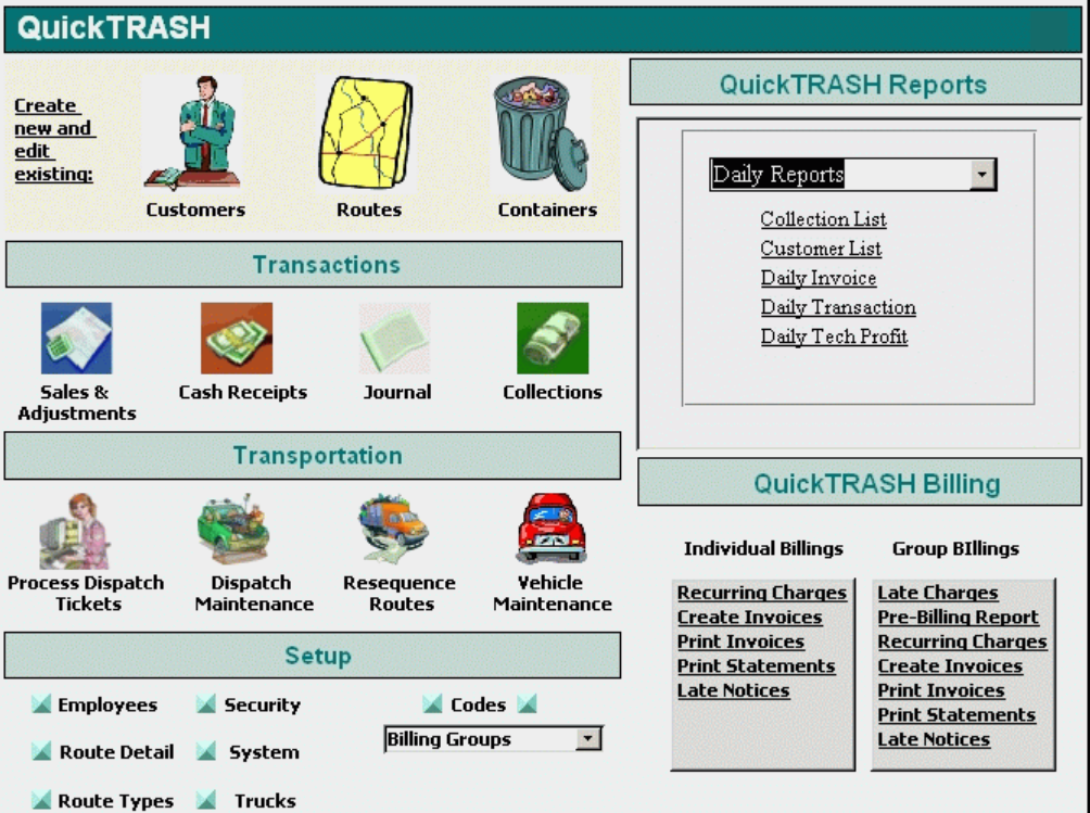 TerraTrash screenshot: TerraTrash main interface