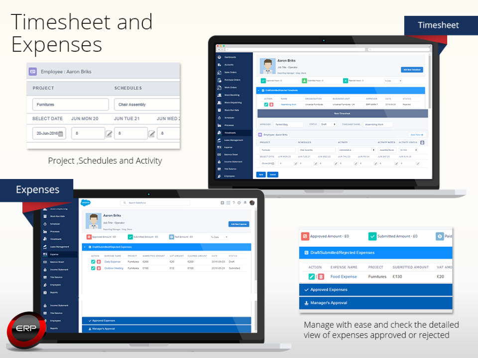 Timesheet & expenses