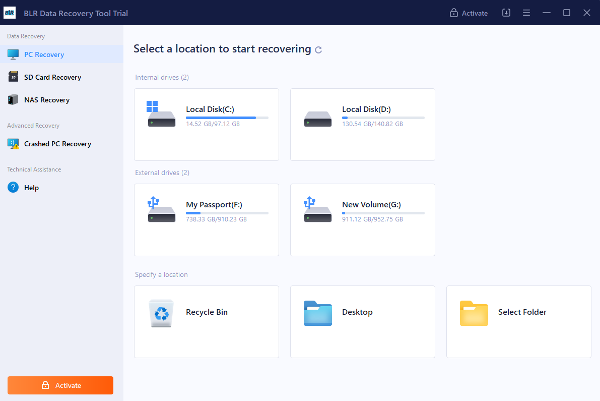 BLR Data Recovery Toolkit