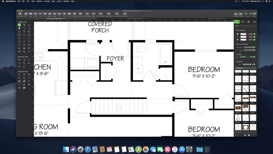 equivalent of macdraft pro for pc architectural 2d design