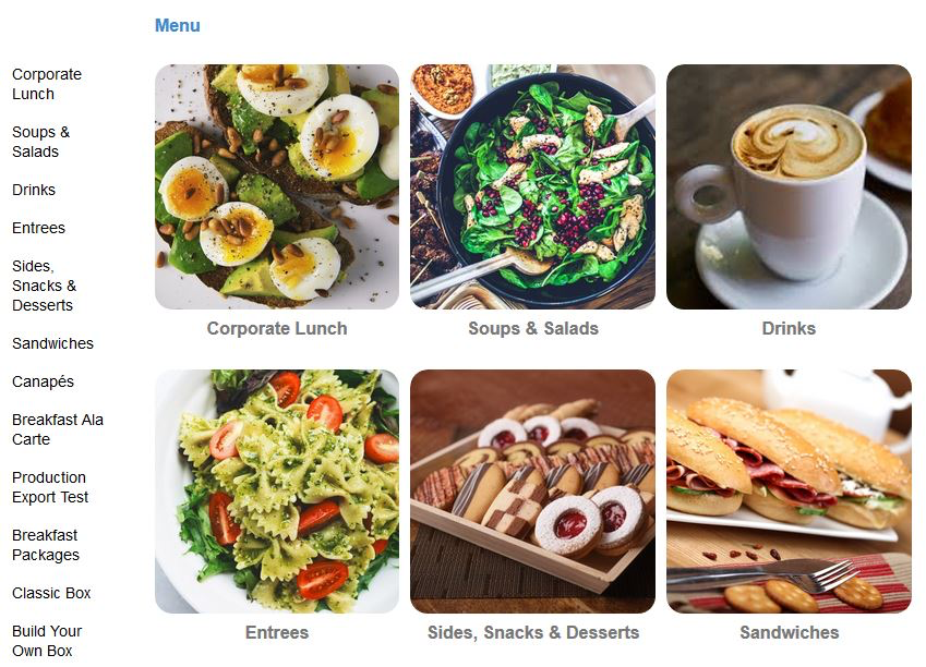 Spoonfed Software - Spoonfed menu management screenshot