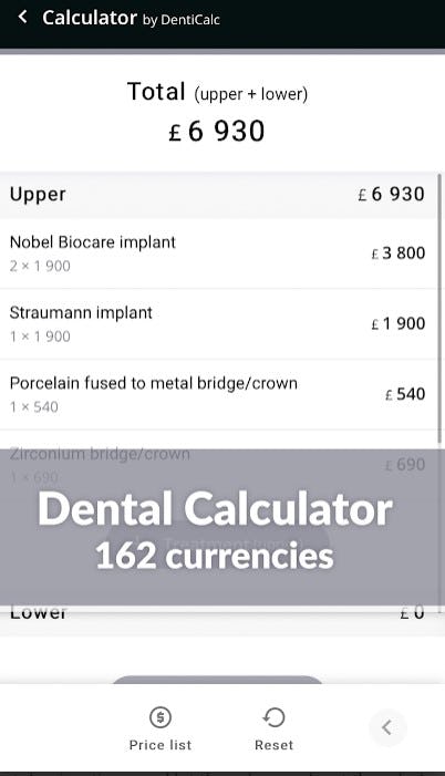 DentiCalc Software - 4