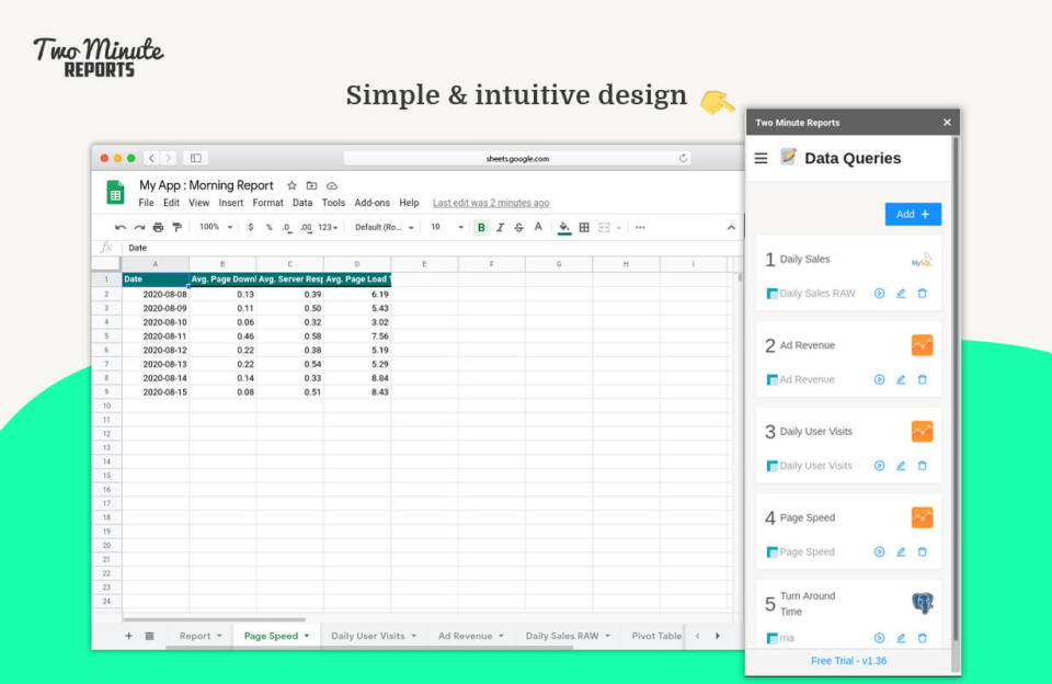 Two Minute Reports Software - 3