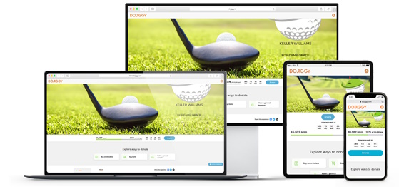 Mobile-responsive golf tournament websites