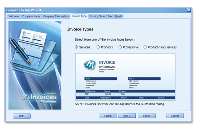 my invoices and estimates deluxe software