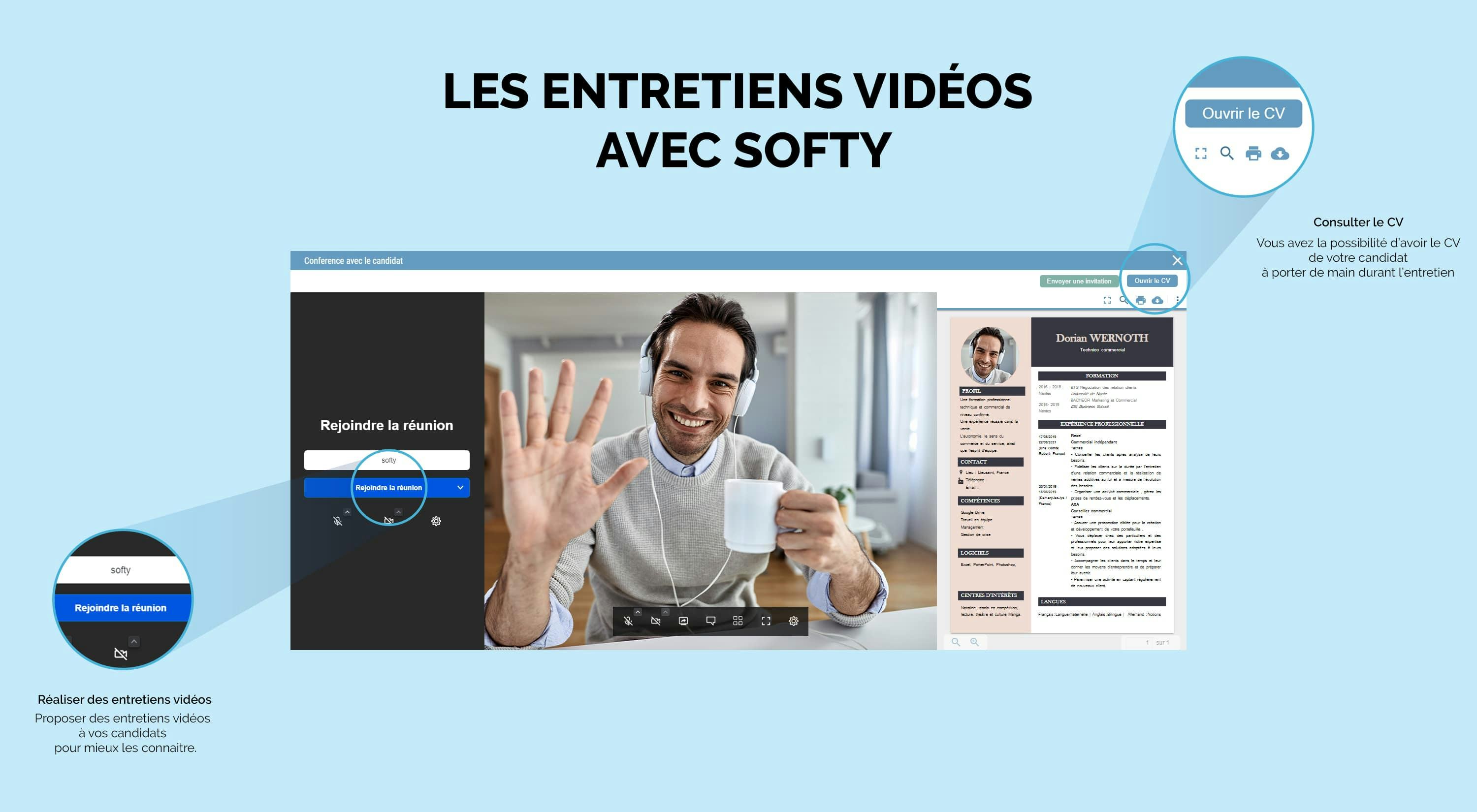 Softy Software - Réaliser des entretiens vidéos et des entretiens différés avec Softy