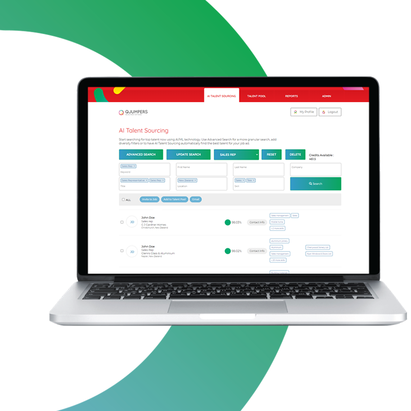 QJumpers Applicant Tracking Software - AI Talent Sourcing Tool for sourcing hard to find talent.