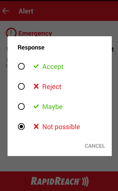 RapidReach ENS WEB notification approval