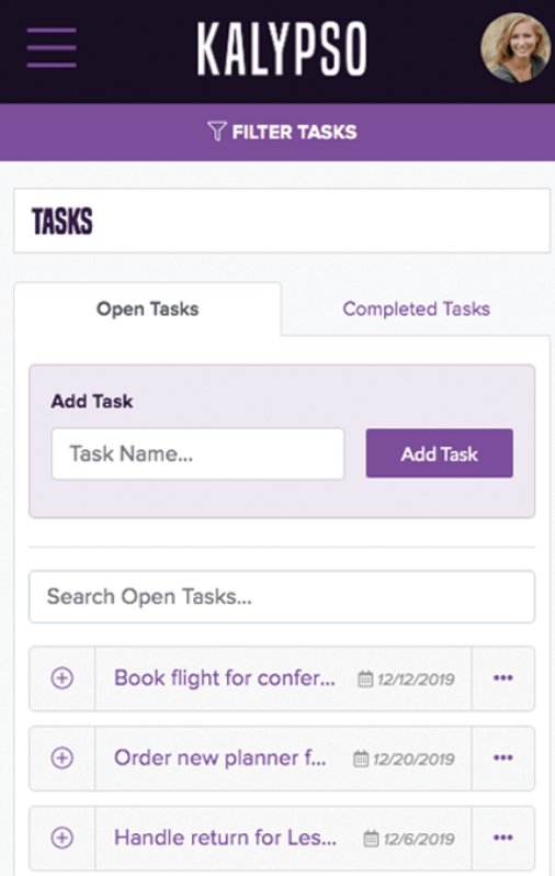 Kalypso filter tasks