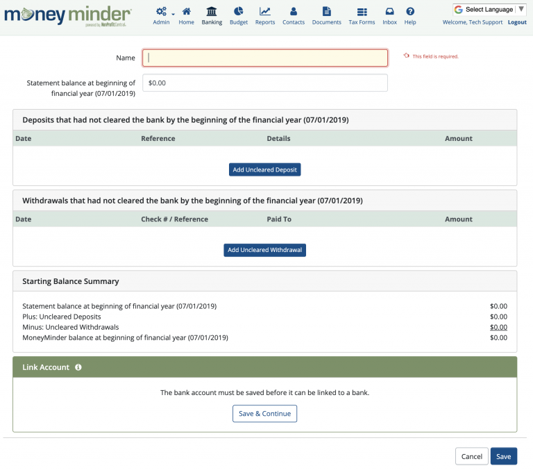 MoneyMinder Software - 3