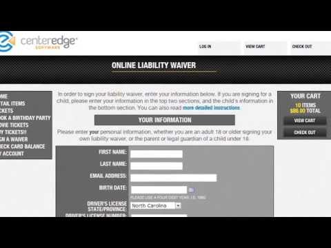 CenterEdge Advantage Software - Online liability waiver