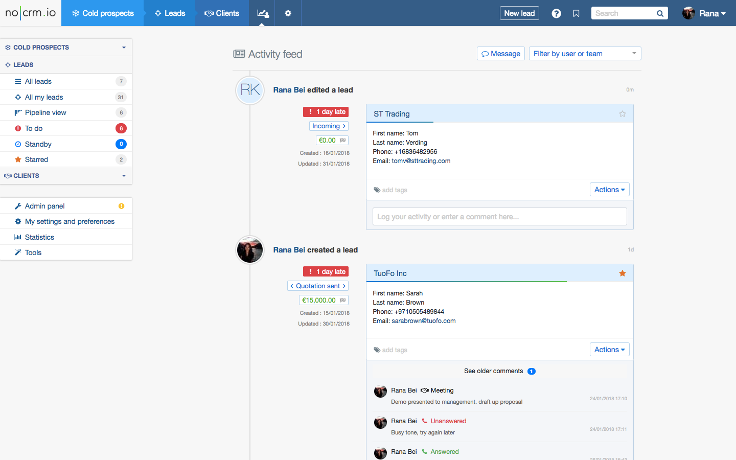 noCRM.io Software - 7