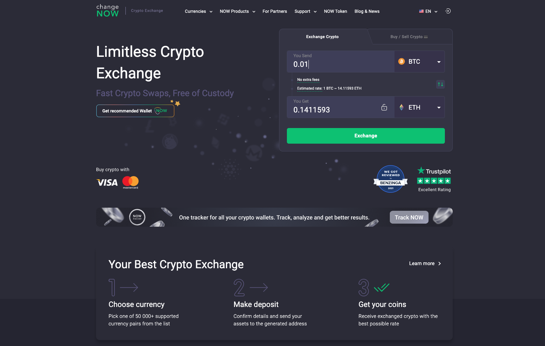 ChangeNOW Main Page