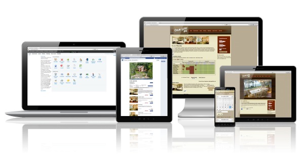Innkeeper's Advantage screenshot: Access Innkeeper's Advantage from any device and create optimized websites which are integrated to update in sync