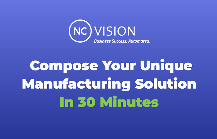 NC-Vision screenshot: Create Your Unique Manufacturing Solution in 3 Steps