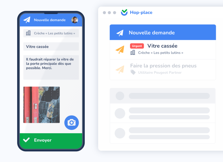 Hop-place screenshot: Hop-place reporting