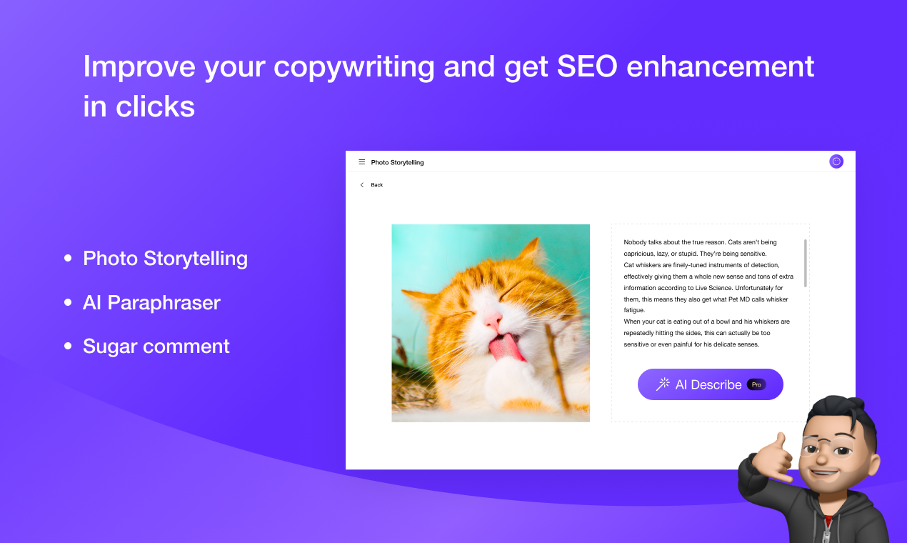 Improve your copywriting and get SEO enhancement in clicks
