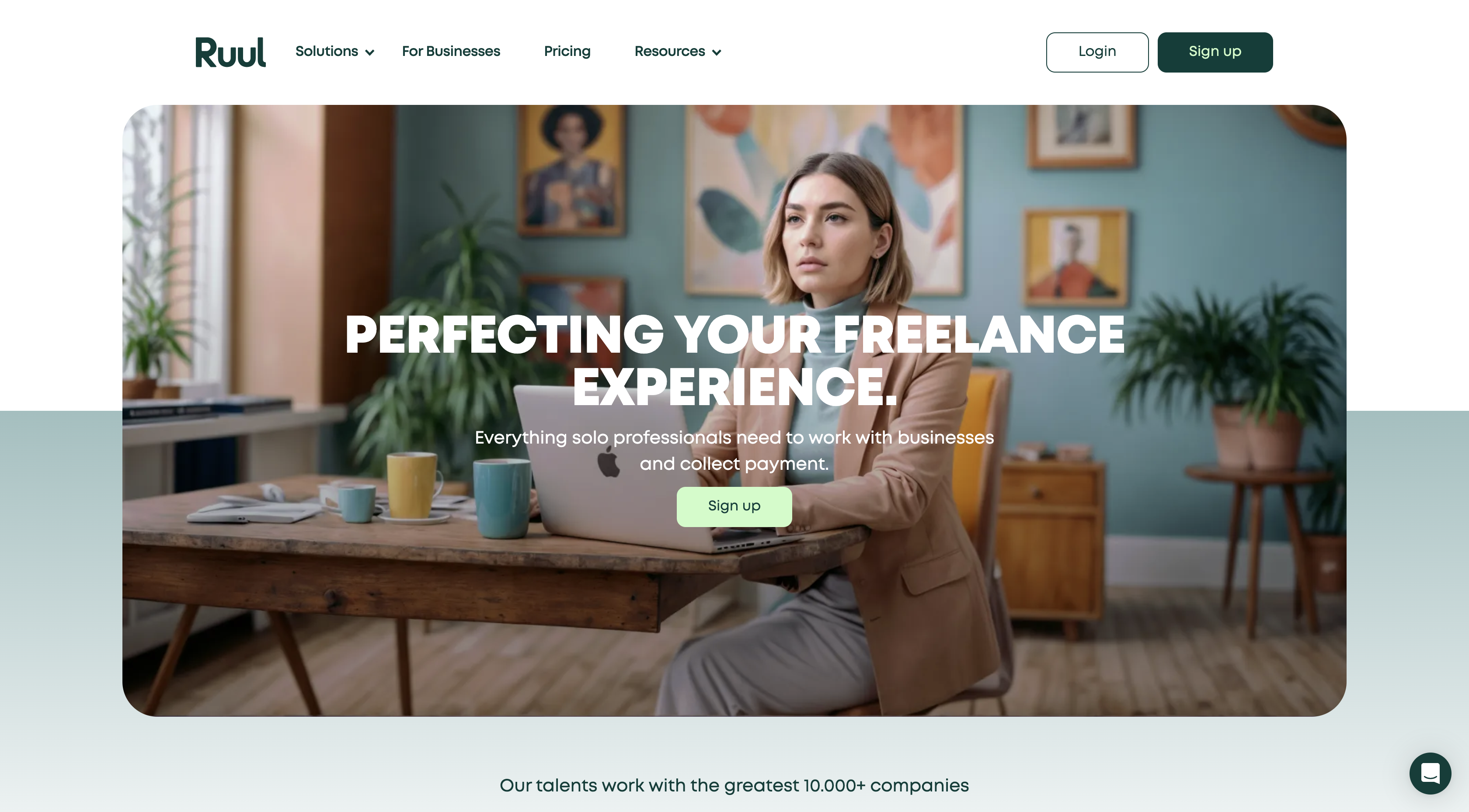 Ruul screenshot: Ruul.io Home page