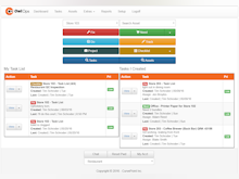 Owl Ops Software - Users can view their personalized task list and the tasks they have created on the Owl Ops home screen