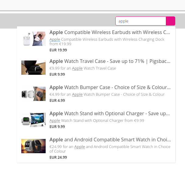 Expertrec Smart Search screenshot: Expertrec Smart Search search bar